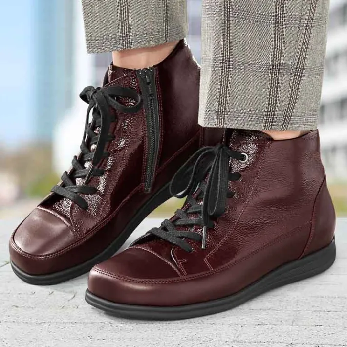 Femme idéalsko Spécial Orthèses|Chaussures À Lacets<Boots de confort Helvesko : modèle Barbara