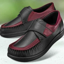 Homme idéalsko Chaussures À Scratches|Mocassins<Chaussures de confort dansko : modèle Vario Elk, noir/bordeaux