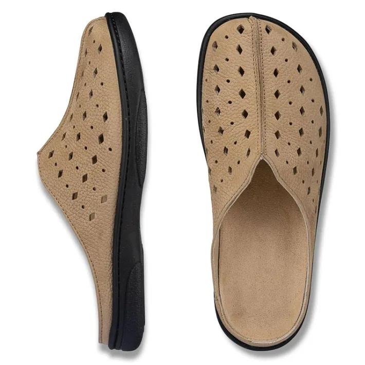 Femme idéalsko Spécial Orthèses|Sandales / Mules<Chaussures de confort Helvesko : modèle Eden, beige