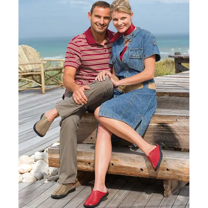 Femme idéalsko Spécial Orthèses|Sandales / Mules<Chaussures de confort Helvesko : modèle Eden, beige