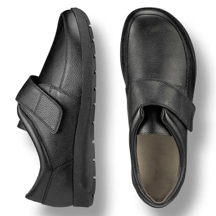 Homme idéalsko Slippers|Spécial Orthèses<Chaussures de confort Helvesko : modèle Armindo, noir