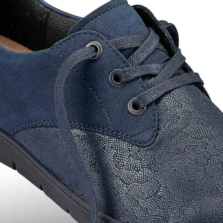 Femme idéalsko Spécial Orthèses|Chaussures À Lacets<Chaussures de confort Helvesko : modèle Dora, bleu foncé