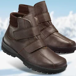 Homme idéalsko Spécial Orthèses|Chaussures À Scratches<Chaussures de confort Helvesko : modèle Richard, marron