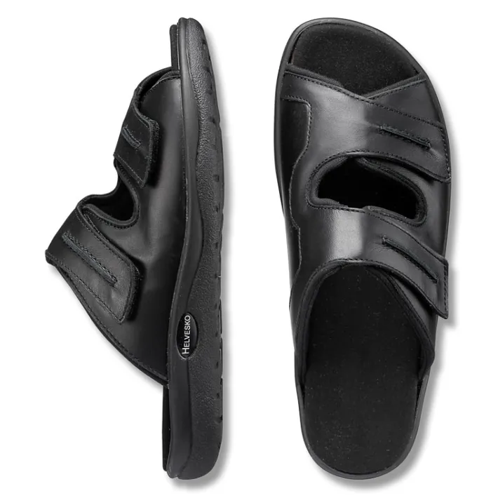 Homme idéalsko Spécial Orthèses|Chaussures À Scratches<Chaussures de confort Helvesko : modèle Stefan, noir