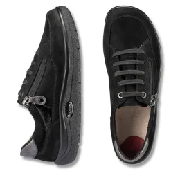 Femme idéalsko Spécial Orthèses|Chaussures À Lacets<Chaussures de confort Helvesko : modèle Optima, noir