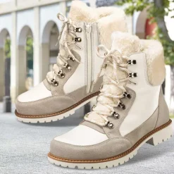 Femme idéalsko Grandes Pointures|Chaussures Loisirs<Chaussures de confort Helvesko : modèle Cortina, gris/blanc