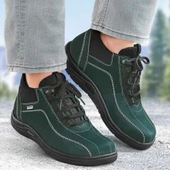 Homme idéalsko Spécial Orthèses|Chaussures À Lacets<Chaussures de confort Helvesko : modèle Louis, vert foncé