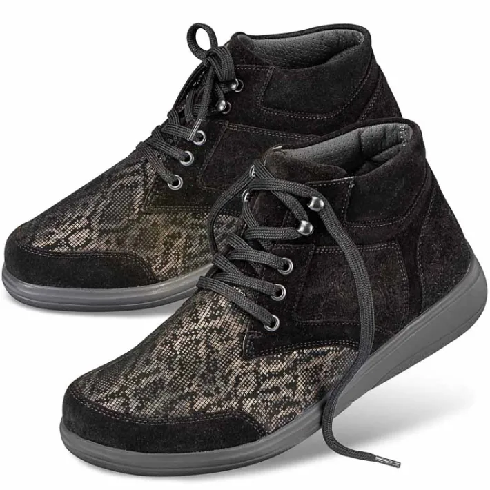 Femme idéalsko Spécial Orthèses|Chaussures À Lacets<Chaussures de confort Helvesko : modèle Paulette, noir