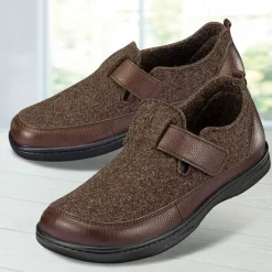 Homme idéalsko Spécial Orthèses|Chaussures À Scratches<Chaussures de confort Helvesko : modèle Falco, marron