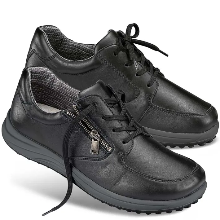 Homme idéalsko Spécial Orthèses|Chaussures À Lacets<Chaussures de confort Helvesko : modèle Flexo, noir