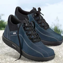 Femme idéalsko Bottes / Bottines<Chaussures de confort Helvesko : modèle Athen, bleu