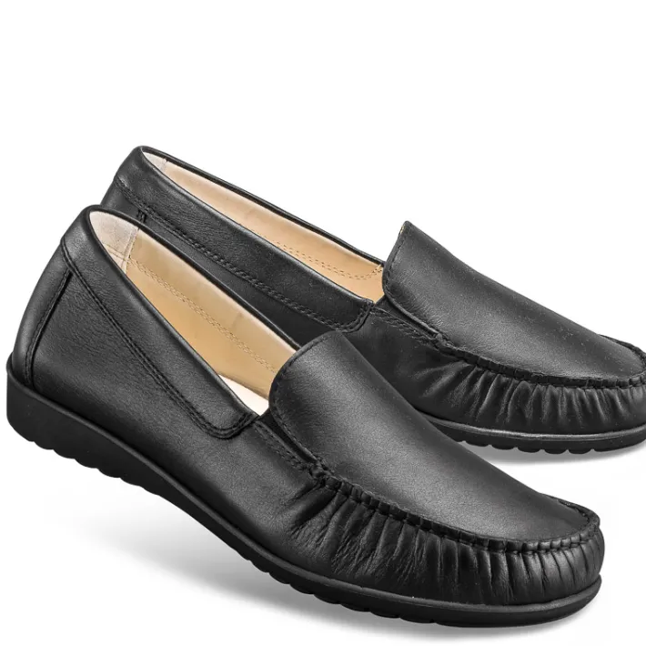 Femme idéalsko Trotteurs / Slippers|Spécial Orthèses<Chaussures de confort Helvesko : modèle Amina, noir