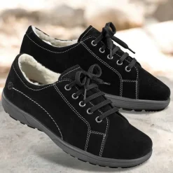 Femme idéalsko Grandes Pointures|Chaussures Loisirs<Chaussures de confort Helvesko : modèle Tapa, noir