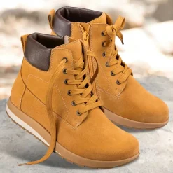 Femme idéalsko Spécial Orthèses|Chaussures À Lacets<Chaussures de confort Helvesko : modèle Gia, curry