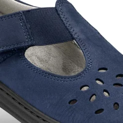 Femme idéalsko Sandales / Mules<Chaussures de confort Helvesko : modèle Chios, bleu