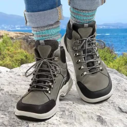 Femme idéalsko Bottes / Bottines|Bottes / Bottines<Chaussures de confort Helvesko : modèle Kitz Tex, noir/gris