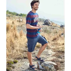 Homme idéalsko Sandales / Mules<Chaussures de confort Helvesko : modèle Samuel, bleu