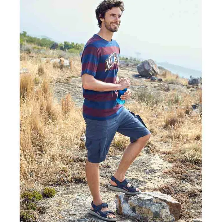 Homme idéalsko Sandales / Mules<Chaussures de confort Helvesko : modèle Samuel, bleu