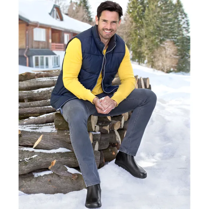 Homme idéalsko Chaussures D'hiver|Bottes / Bottines<Chaussures de confort Helvesko : modèle Edward, noir
