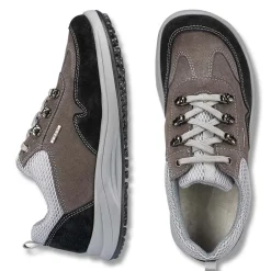 Femme idéalsko Spécial Orthèses|Chaussures À Lacets<Chaussures de confort Helvesko : modèle Ennis III Tex, gris/noir