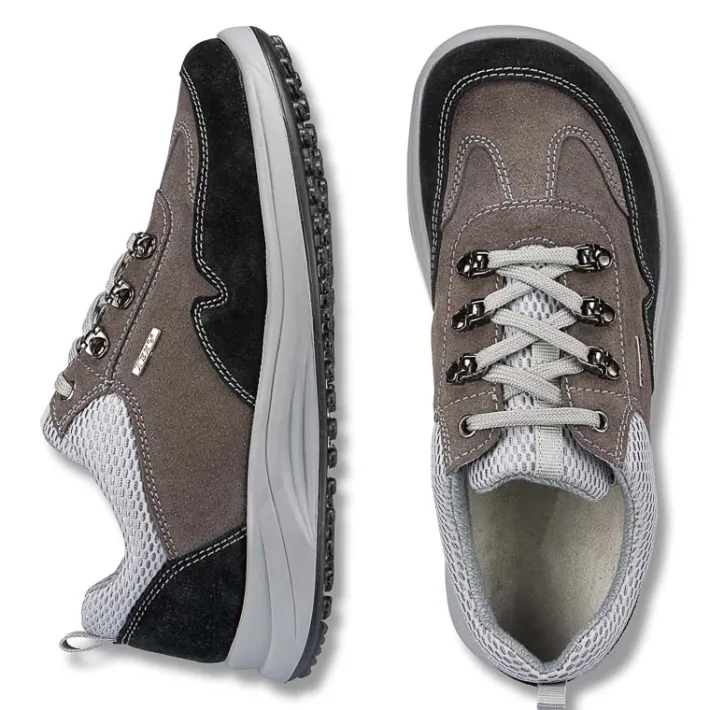 Femme idéalsko Spécial Orthèses|Chaussures À Lacets<Chaussures de confort Helvesko : modèle Ennis III Tex, gris/noir