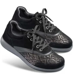Femme idéalsko Spécial Orthèses|Chaussures À Lacets<Chaussures de confort Helvesko : modèle Sensiva, noir