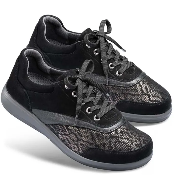 Femme idéalsko Spécial Orthèses|Chaussures À Lacets<Chaussures de confort Helvesko : modèle Sensiva, noir