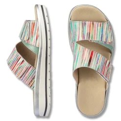 Femme idéalsko Sandales / Mules<Chaussures de confort Helvesko : modèle Bonnie, multicolore