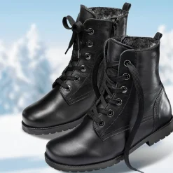 Femme idéalsko Chaussures D'hiver|Bottes / Bottines<Chaussures de confort Helvesko : modèle Zelda, noir