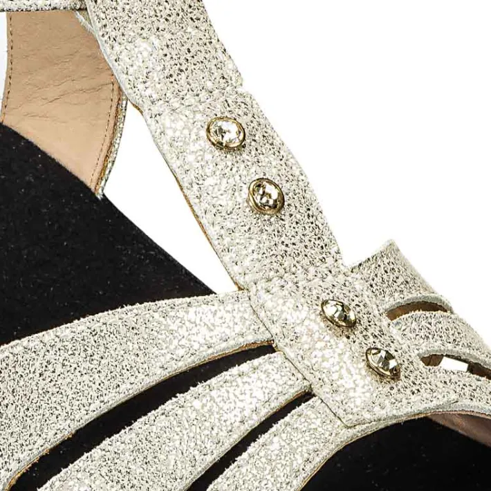 Femme idéalsko Sandales / Mules<Chaussures de confort Helvesko : modèle Baiu, argent