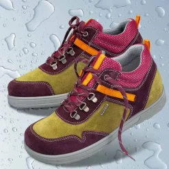 Femme idéalsko Spécial Orthèses|Chaussures À Lacets<Chaussures de confort Helvesko : modèle Raya Tex, olive/mauve