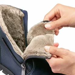 Femme idéalsko Spécial Orthèses|Bottes / Bottines<Chaussures de confort Helvesko : modèle Kadi, bleu foncé