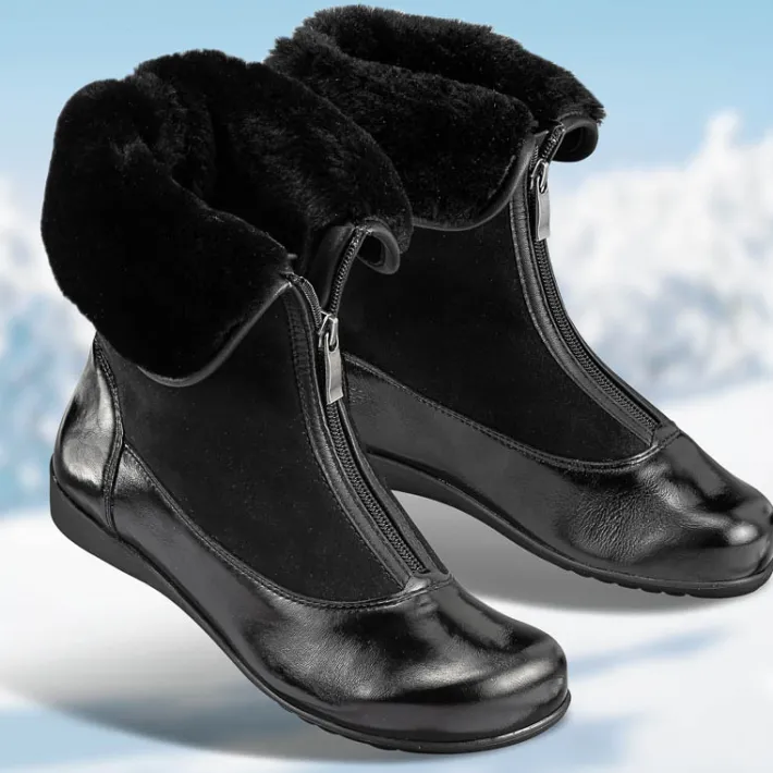 Femme idéalsko Spécial Orthèses|Bottes / Bottines<Chaussures de confort Helvesko : modèle Ula, noir