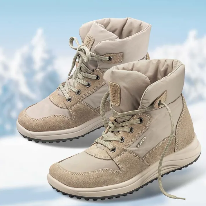 Femme idéalsko Grandes Pointures|Chaussures Loisirs<Chaussures de confort Helvesko : modèle Elva Tex, beige