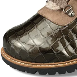 Femme idéalsko Spécial Orthèses|Bottes / Bottines<Chaussures de confort Helvesko : modèle Corvara, olive-gris