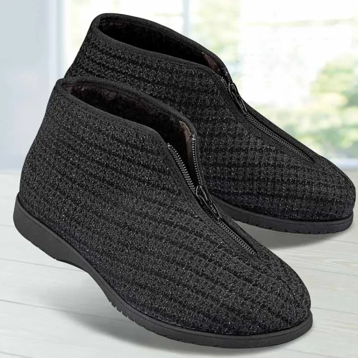 Femme idéalsko Spécial Orthèses|Bottes / Bottines<Chaussures de confort Helvesko : modèle Home, noir