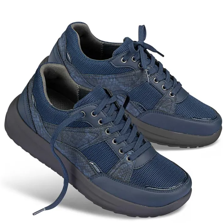 Femme idéalsko Spécial Orthèses|Chaussures À Lacets<Chaussures de confort Helvesko : modèle Sona, bleu