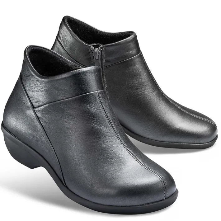Femme idéalsko Spécial Orthèses|Bottes / Bottines<Chaussures de confort LadySko : modèle Micha, gris