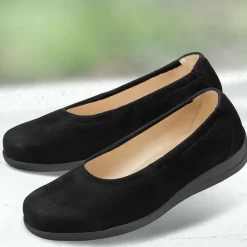 Femme idéalsko Ballerines|Grandes Pointures<Chaussures de confort LadySko : modèle Claudette II, noir